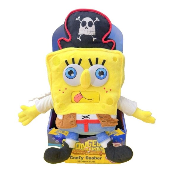 SpongeBob SquarePants Goofy Goober Talking Plush 16in Mouth Moves Sound Toy NEW - Picture 8 of 9
